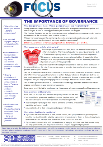 simplicity focus-good governance